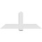 Ekena Millwork Eugene Architectural Grade PVC Gable Bracket, 60"W x 25"H x 6"D x 6"F, 10/12 Pitch GBP060X25X0606EUG00 - alternate 5